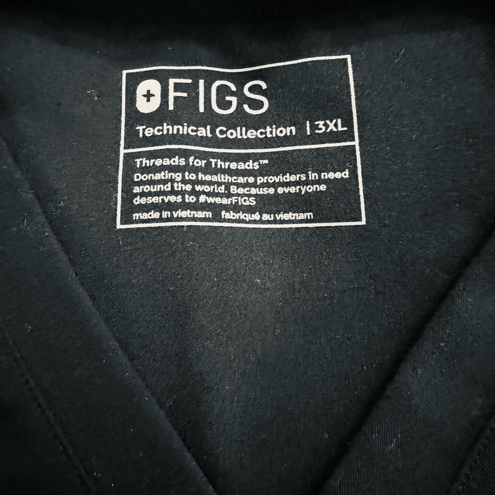 Figs core one pocket scrub top size 3x